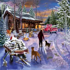 Sunsout Winter Refuge 1000 pc Christmas Jigsaw Puzzle 31501