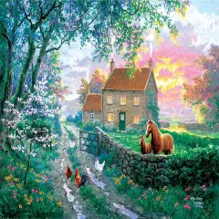 Sunsout English Farm Life 500 pc Jigsaw Puzzle 69838