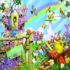 Sunsout Spring Egg Hunt 500 pc Easter Jigsaw Puzzle 34878