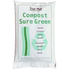 Sun-Mar Compost Sure Peat Moss and Hemp Mix Green Bags, One 8 Pound Bags