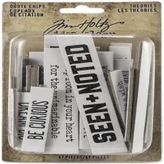 Idea-Ology Chipboard Quote Chips 47/Pkg-Theories