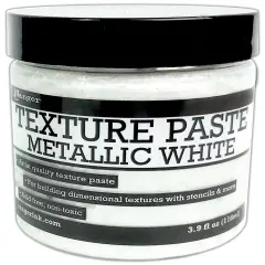 Ranger Texture Paste 3.9oz-Metallic White
