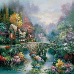 Sunsout Peaceful Cottage 300 pc Jigsaw Puzzle 18040