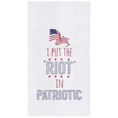 July 4th "Patriotic" Cotton Kitchen Dishtowel