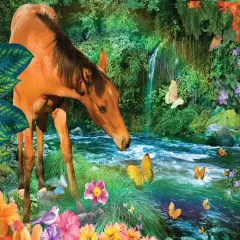 Sunsout Little Brown Horse 500 pc Jigsaw Puzzle 48450