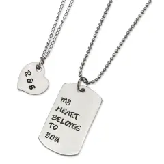 ImpressArt Stamp It Yourself Necklace Kit - Dog Tag and Heart