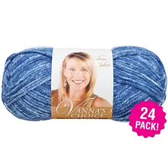 Multipack of 24 - Lion Brand Vanna's Choice Yarn-Denim Mist
