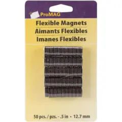 ProMag Flexible Round Magnets 50/Pkg-.5"