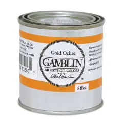 Gamblin Artist's Oil Color - Gold Ochre, 8 oz Can