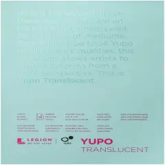 Legion YUPO Translucent Light Weight Pad, 5"x7" 15/Pkg -Translucent 104lb