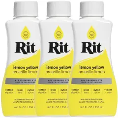 Multipack of 3 - Rit Dye Liquid 8oz-Lemon Yellow