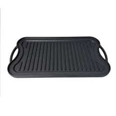 Lehman's Cast Iron Griddle Cookware Nitrogen Hardened Double Sided 20 inch
