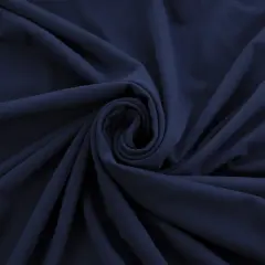 Solid DBP Fabric - Brushed Jersey Knit Navy