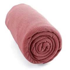 Solid 4 way Stretch Liverpool Bullet Fabric Rosy Mauve