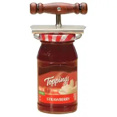 Bandwagon Twister Jar Opener, Steel with Wood Handle for Easy Hand Mobility