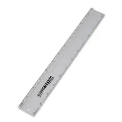 Alumicutter Ruler - 12", Silver