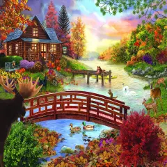 Sunsout Autumn Evening 1000 pc Jigsaw Puzzle 31554