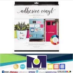 HOME DECOR - American Crafts - 12x12 - BRIGHT SOLID VINYL COMBO PACK 40 SHEETS 348091