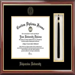 Valparaiso University 10w x 8h Tassel Box and Diploma Frame