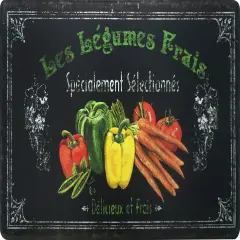 Oversized 20"x36" Feel at Ease Anti-Fatigue Kitchen Mat (Les Legumes)