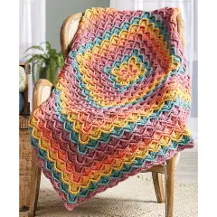 HerrschnersBramble Afghan Crochet Kit Multi