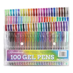 Herrschners100-Piece Gel Pen Set Artist Tool Multi