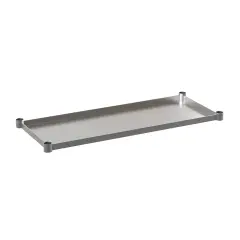 Emma and Oliver Under Shelf for Kitchen Prep and Work Tables - Adjustable Galvanized Lower Shelf for Stainless Steel Tables