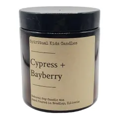 Cypress & Bayberry Soy Candle 4oz Hand Poured with All Natural Soy Wax and Fragrant/ Essential Oils!