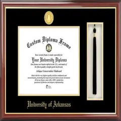 University of Arkansas 11w x 8.5h Tassel Box and Diploma Frame