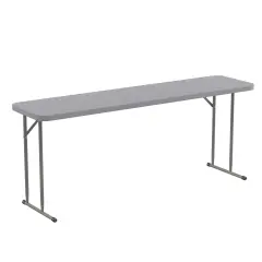 Emma and Oliver 70.8 Inch Plastic Folding Training Table