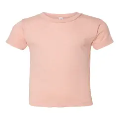 BELLA + CANVAS&reg; Toddler Triblend Crewneck Short sleeve Tee Peach Triblend
