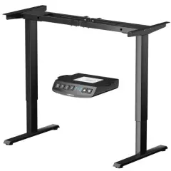 Electric Standing Desk Frame with Adjustable Height and Press Button Controller Black