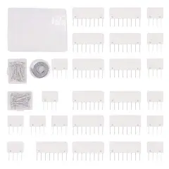 Knit Blocking Pins Kit,Knit Blocking Combs &ndash; Set of 25 Combs for Blocking Knitting, Crochet, Lace or Needlework Projects &ndash; Extra 100 T-pins &ndash; for use with Blocking Mats for Knitting Mat&hellip;