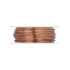JewelrySupply Copper Dead Soft Wire Round 22 Gauge (20 Foot)