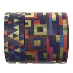 Wrapables Washi Masking Tape (Set of 3) Purple Passion