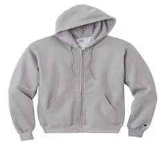 Champion&reg; Powerblend Full-Zip Hoodie Light steel