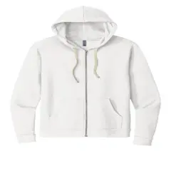 Next Level&reg; Unisex Santa Long Sleeve Cruz Zip Hoodie White