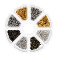John Bead 8-Slot 2m Chains Jewelry Findings Kit Assortment