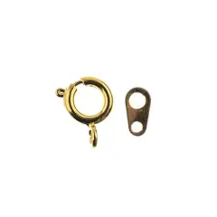 John Bead Must Have Findings 7mm Spring Rings Set, 20pcs Gold