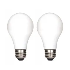 2Pk - Satco 5w 120v A15 LED White E26 Medium Base 450 Lumens 2700k