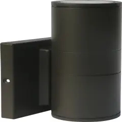 Nuvo 1-Light 10w Outdoor LED Wall Light Small Up or Down Sconce in Bronze Finish warm-white