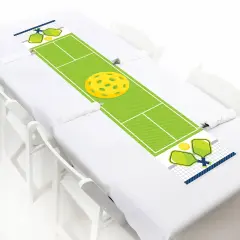 Big Dot of Happiness Let&rsquo;s Rally - Pickleball - Petite Birthday or Retirement Party Paper Table Runner - 12 x 60 inches