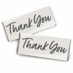 Big Dot of Happiness Champagne Elegantly Simple - Candy Bar Wrapper Guest Party Favors - Set of 24