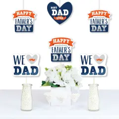 Big Dot of Happiness Happy Father's Day - Decorations DIY We Love Dad Party Essentials - Set of 20