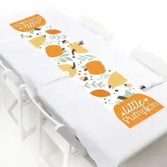 Big Dot of Happiness Little Pumpkin - Petite Fall Birthday Party or Baby Shower Paper Table Runner - 12 x 60 inches