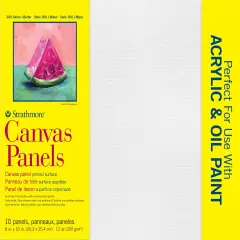 Strathmore Canvas Panels 10/Pkg-8"X10"
