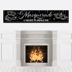 Big Dot of Happiness Masquerade - Mask Party Decorations Party Banner