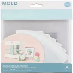 We R Mold Press Plastic Sheets 6/Pkg-Clear