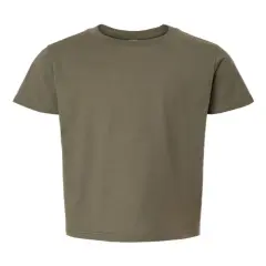 Tultex&reg; Youth Fine Jersey Crew Neck Short Sleeve T-Shirt Military Green