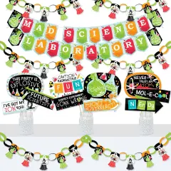 Big Dot of Happiness Scientist Lab - Banner and Photo Booth Decorations - Baby Shower or Birthday Party Supplies Kit - Doterrific Bundle